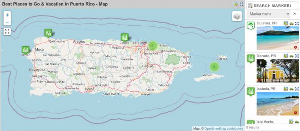 Puerto Rico Map 2023 - Map of Beaches, Attractions, Cities, Puerto Rico ...